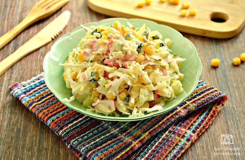 Фунчоза с крабовым мясом