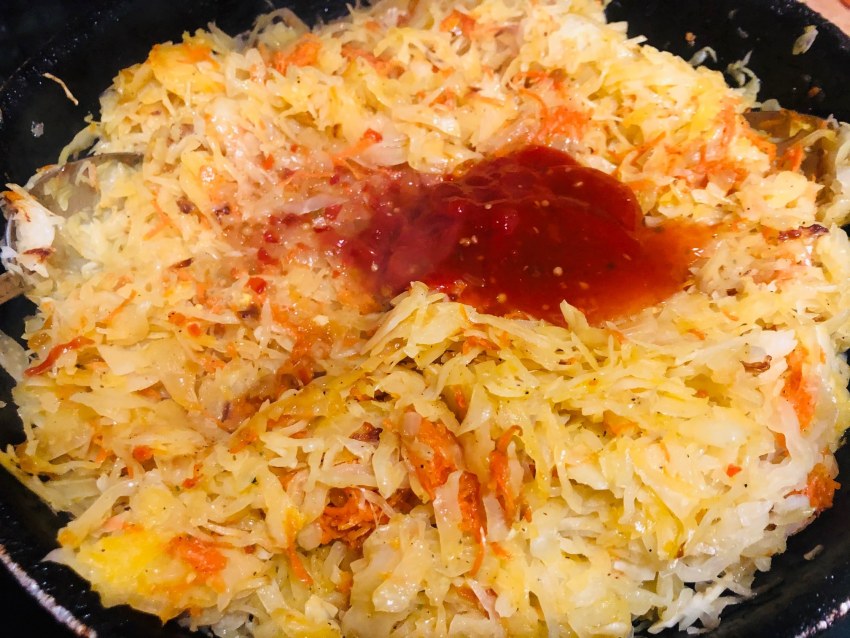 Тушеная капуста домашняя