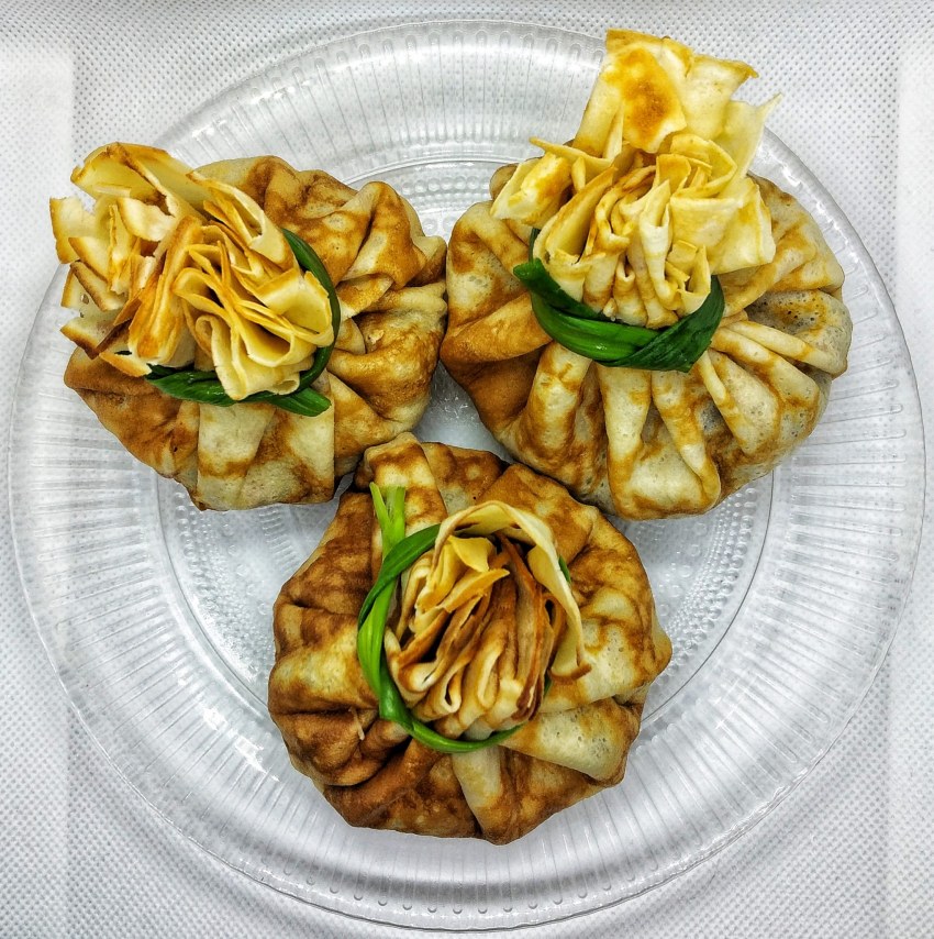 Блины с грибным жульеном