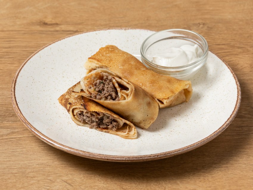 Блинчики с картофелем и грибами
