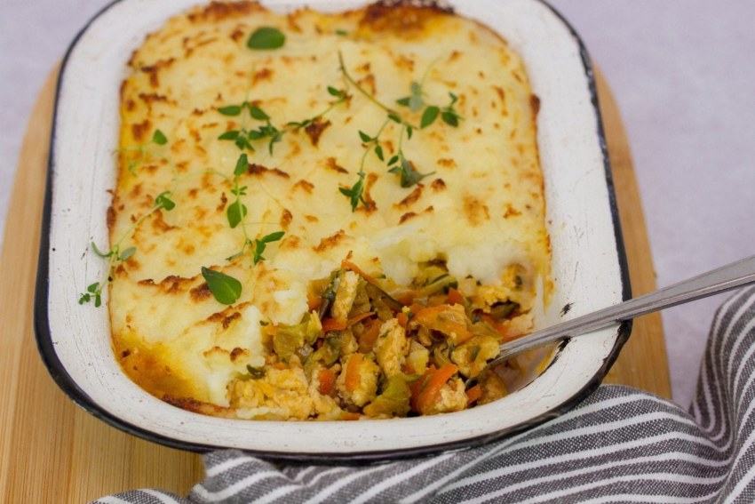 Запеканка из брокколи и цветной капусты