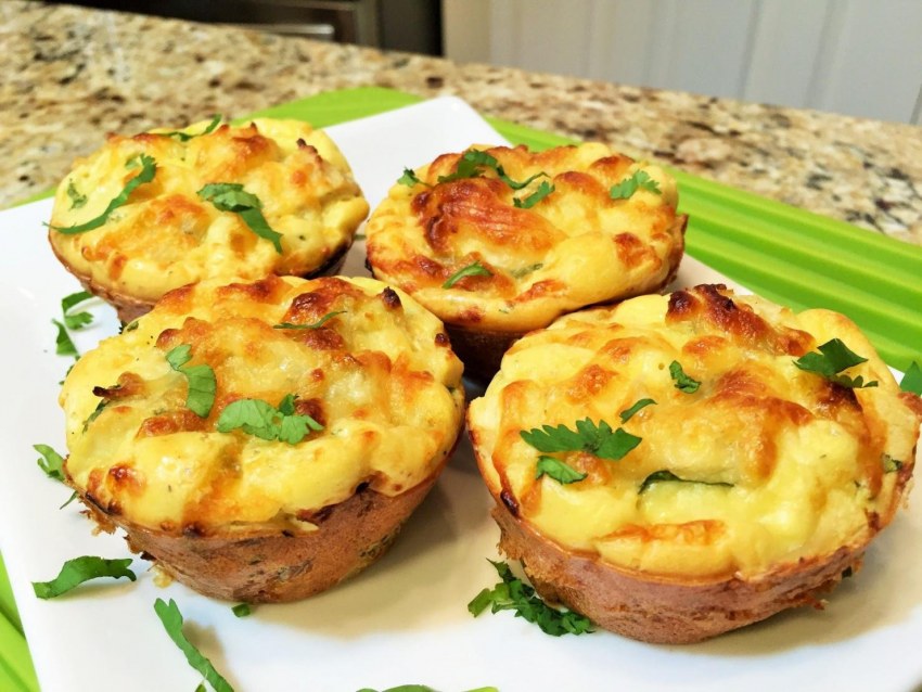 Куриные маффины с сыром