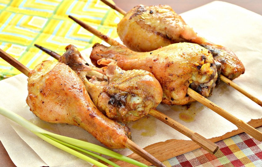 Куриные шашлычки якитори