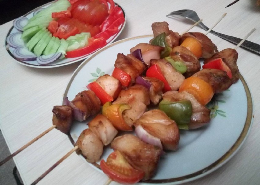 Курочка на шпажках