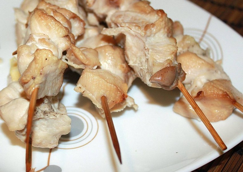 Шашлык из куриного филе в духовке