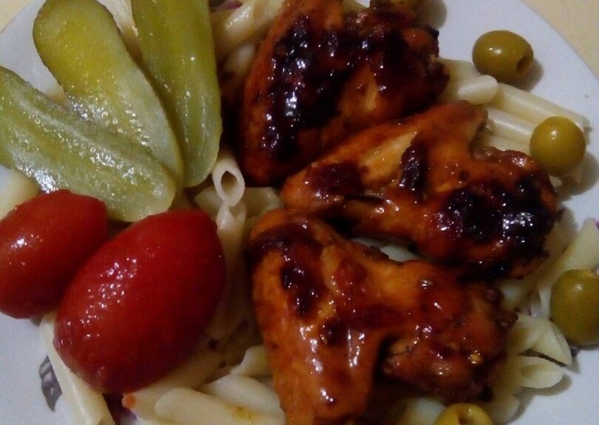 Куриные крылышки (в пряной глазури, BBQ, Чили-манго, )