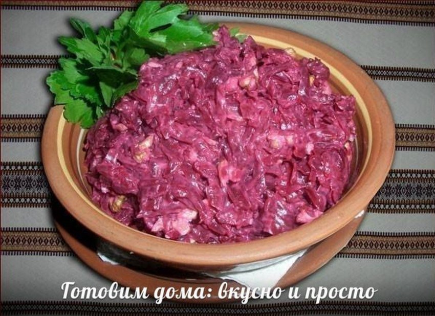 Салат со свеклой и майонезом