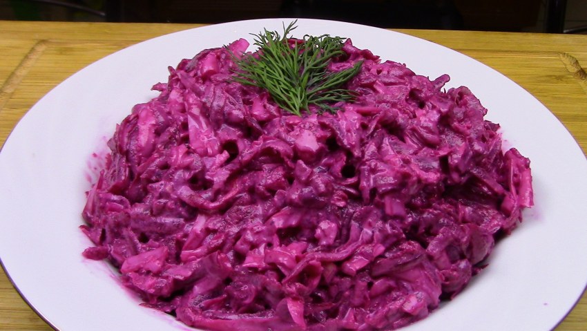Салат со свеклой и майонезом