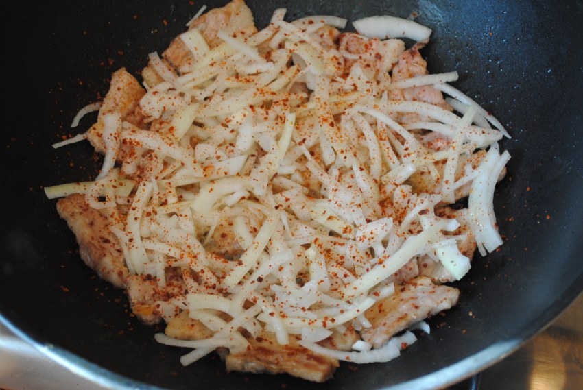 Жаркое с кимчи