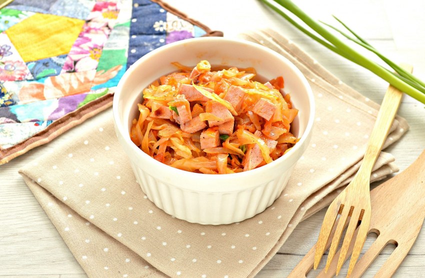 Блинчики с сырой капустой и кукурузой