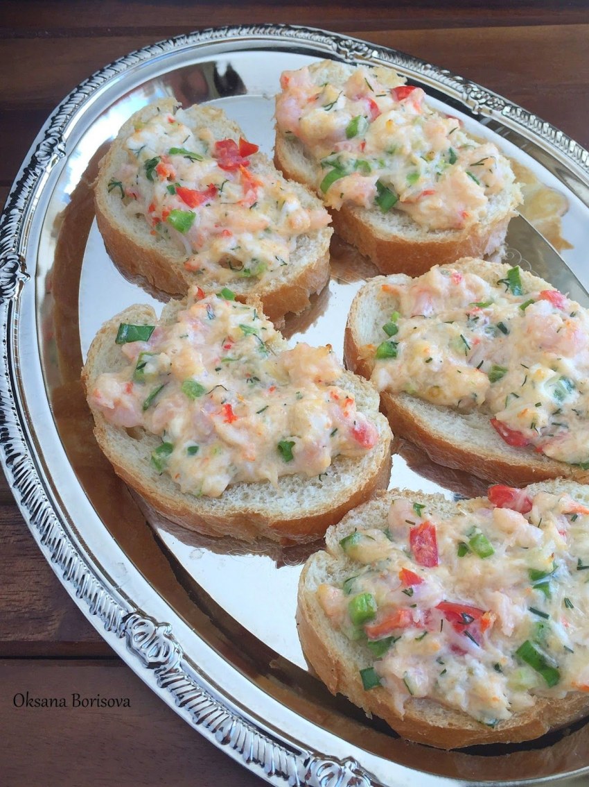 Бутерброды с крабовым мясом