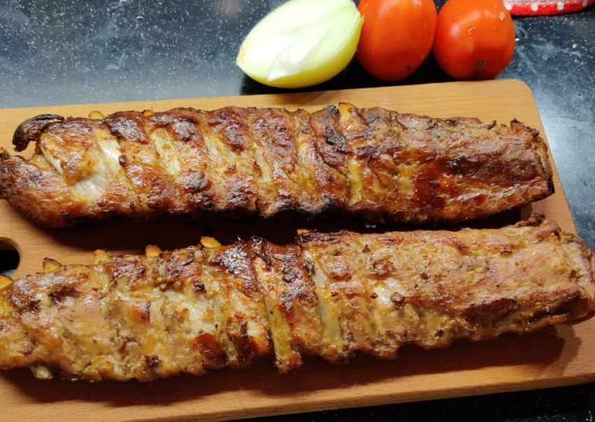 Ребра в маринаде в духовке