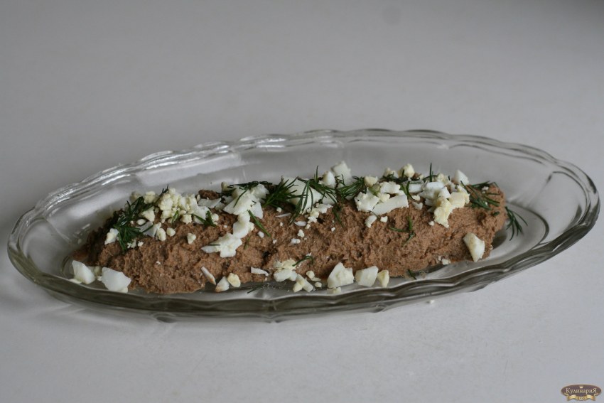 Паштет печеночный со сливочным маслом