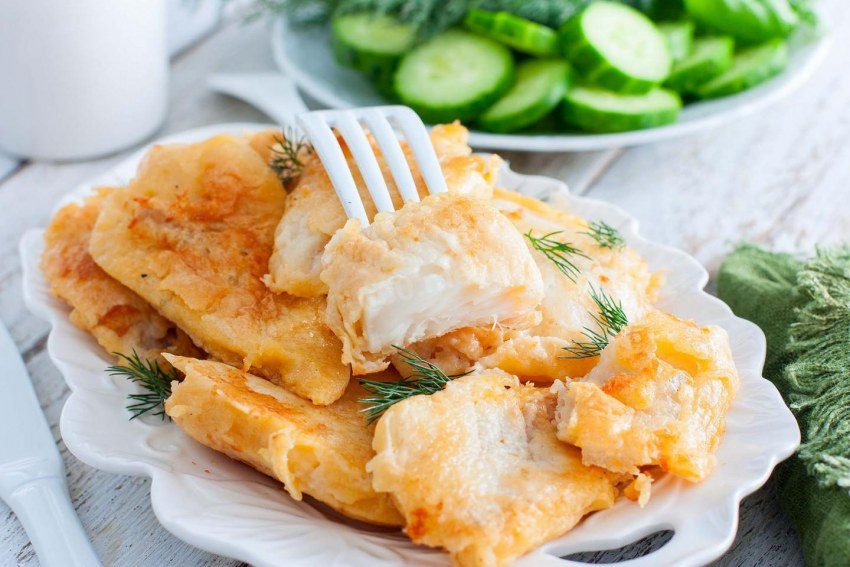 Рыбное филе в сырном кляре