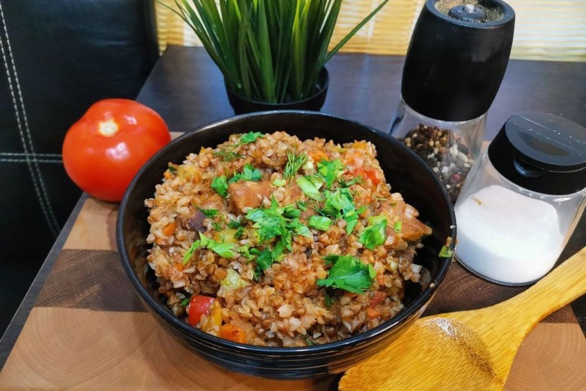 Гречка по-купечески с говядиной