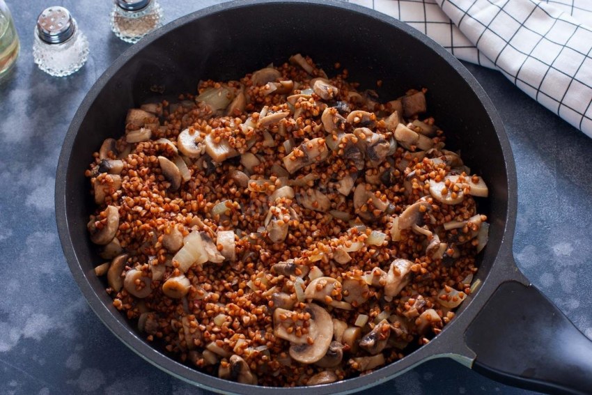 Гречка с говядиной и овощами