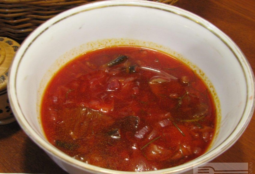 Дальневосточный борщ с морской капустой