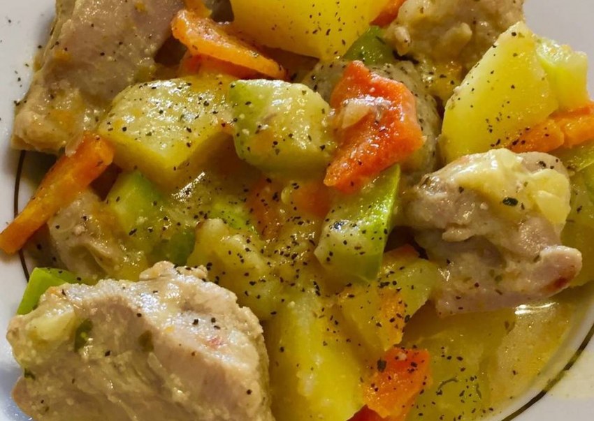 Овощное рагу с индейкой