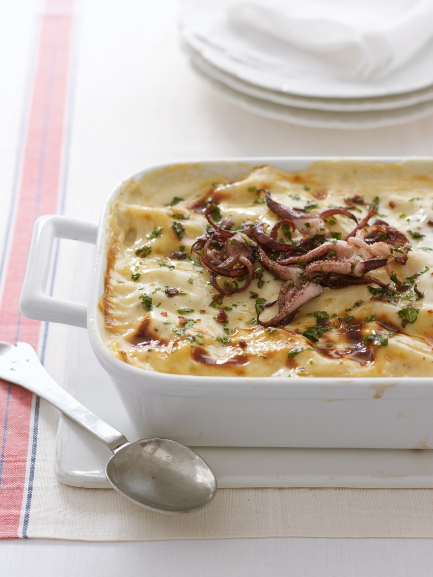 Лазанья с морепродуктами