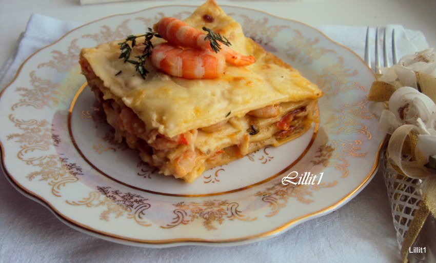 Лазанья с морепродуктами