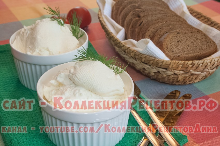 Сливочный сыр на кефире и сметане