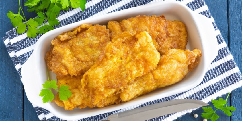 Рыбное филе в сырном кляре