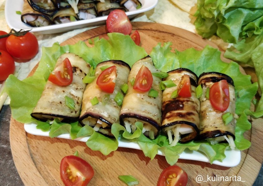 Синенькие баклажаны фаршированные овощами