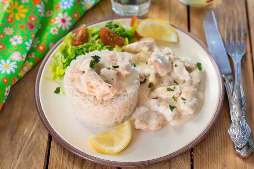 Курица с грибами