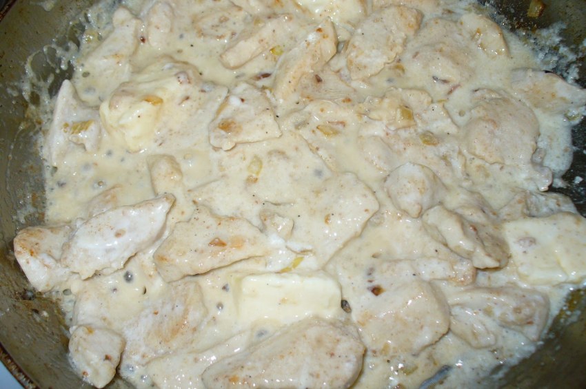 Фрикасе из индейки с овощами