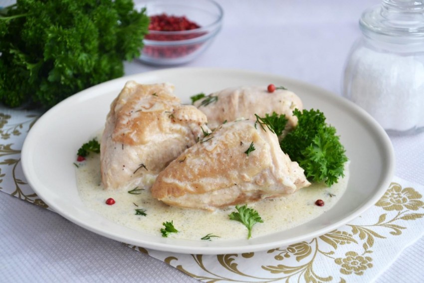 Куриная грудка фаршированная грибами