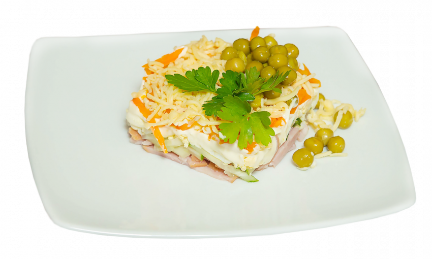 Салат Мимоза с крабовыми палочками