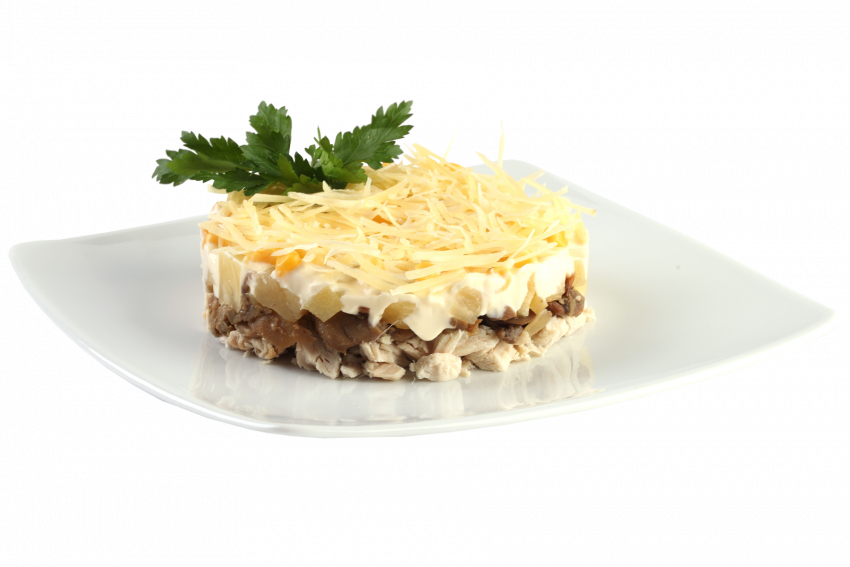 Салат пикантный с курицей