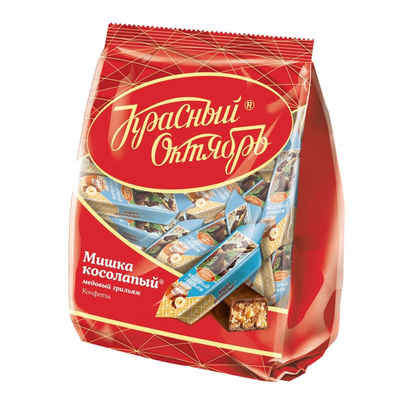 Конфеты мишка косолапый 200 г красный октябрь