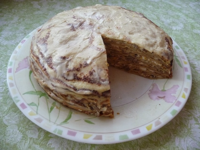 Пирог из блинов