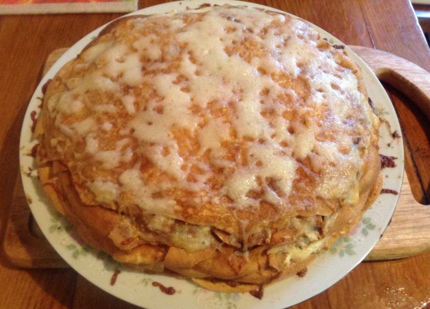 Блинчатый закусочный пирог