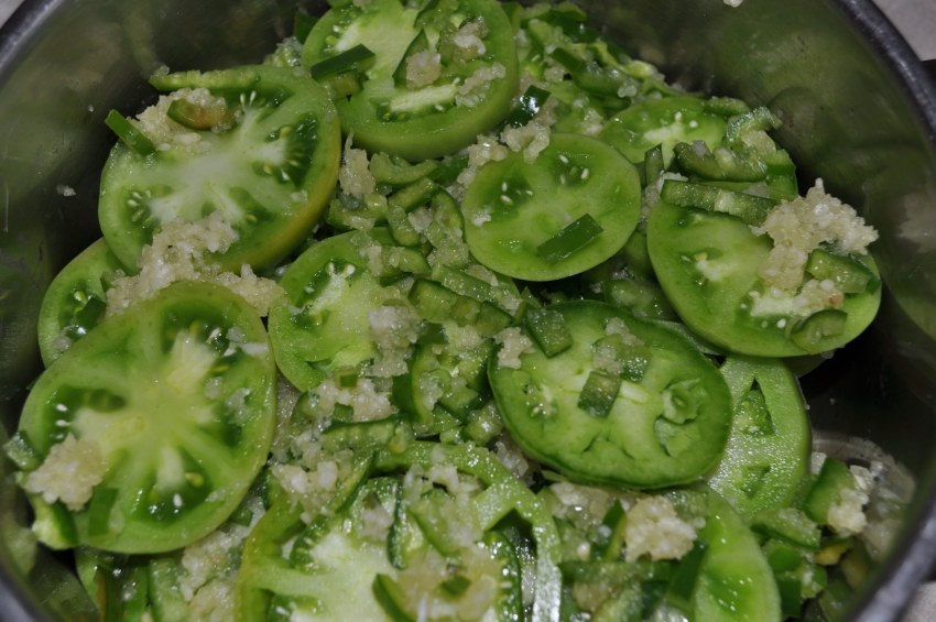 Зеленые помидоры закусочка