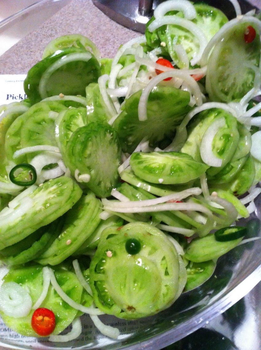 Маринованный зеленый