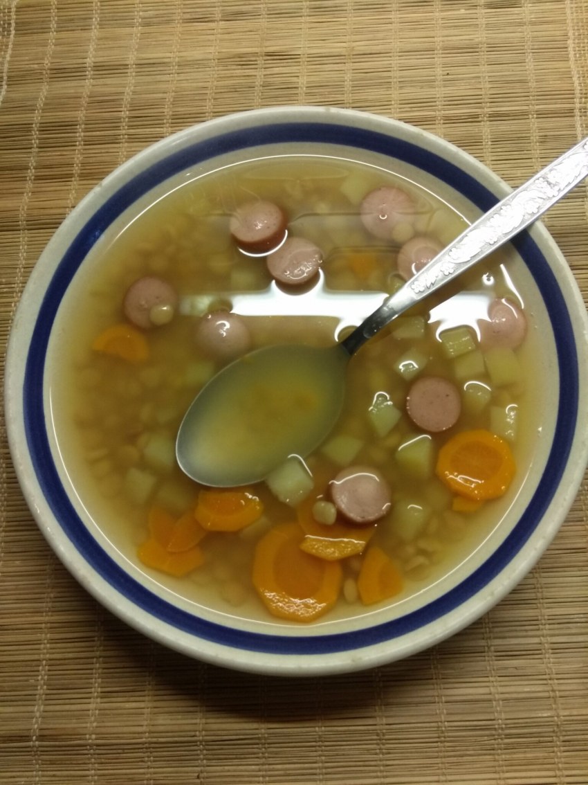 Суп с сосисками