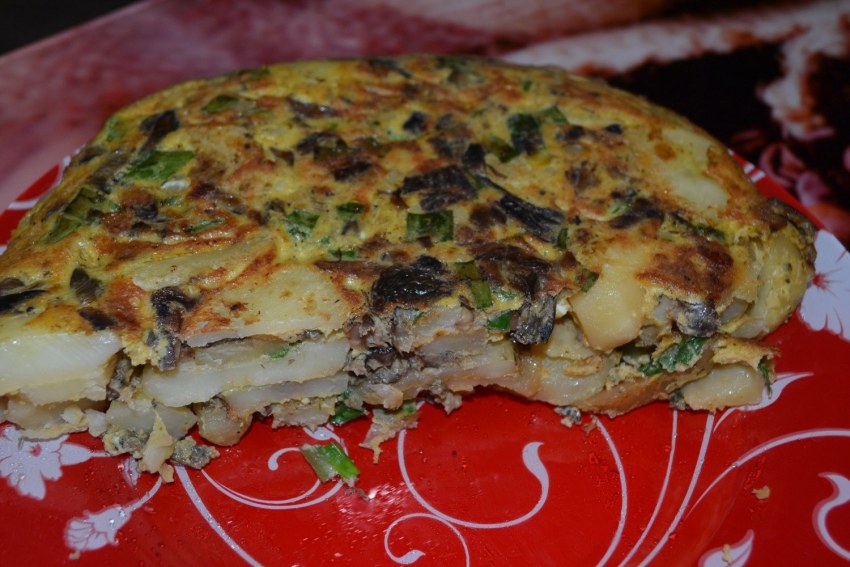 Картофельная запеканка с грибами