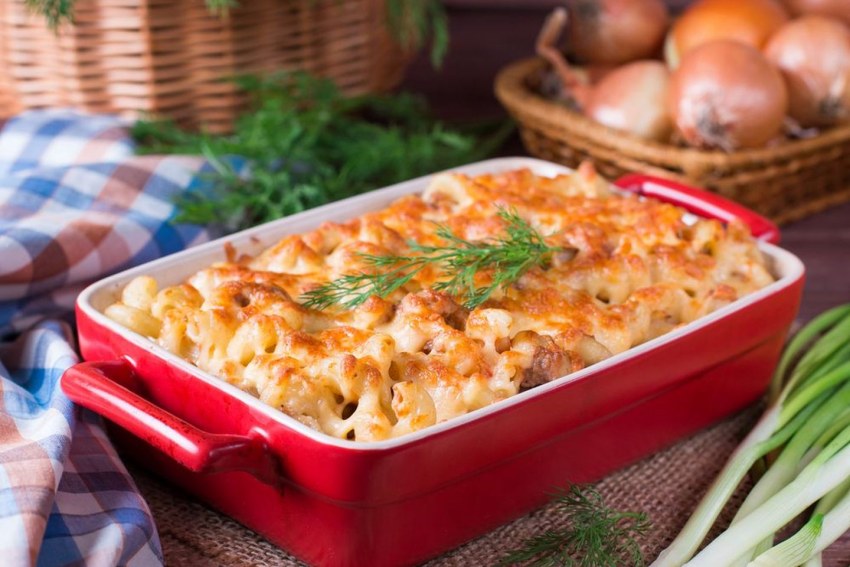 Запеканка с курицей и овощами