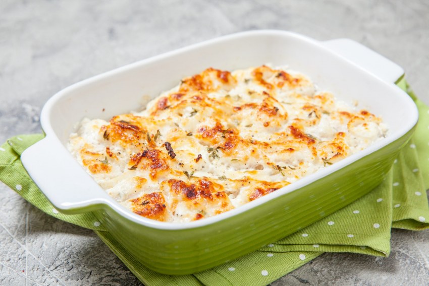 Запеканка с брокколи и курицей