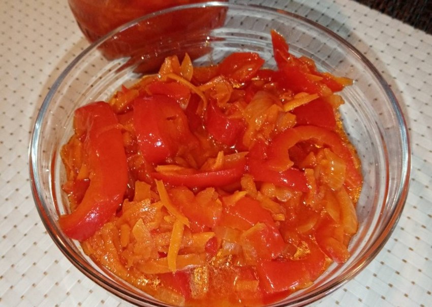 Лечо из болгарского перца на зиму с растительным маслом
