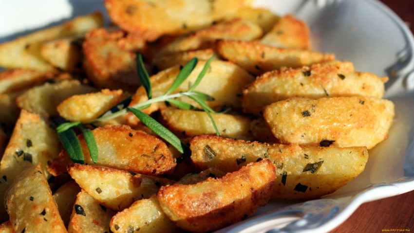 Картошка кусочками