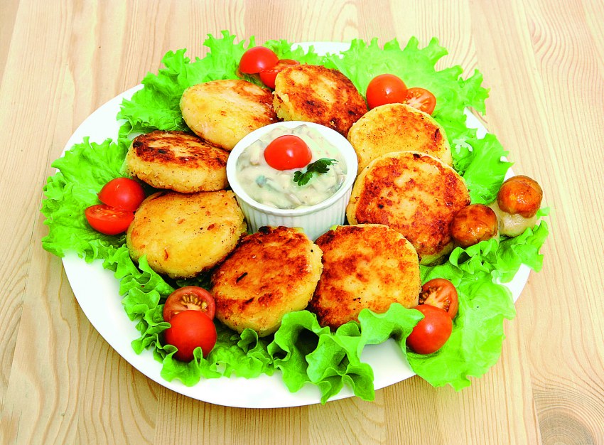 Котлета с картофельными зразами
