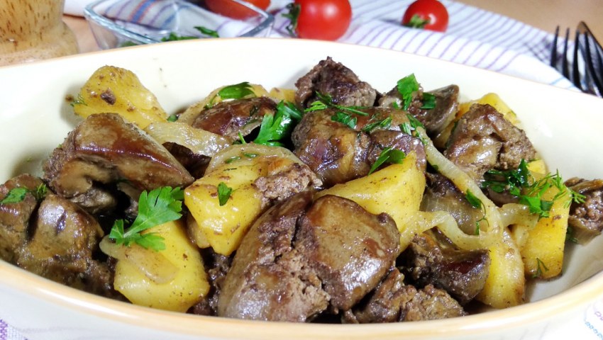 Мясо с белыми грибами