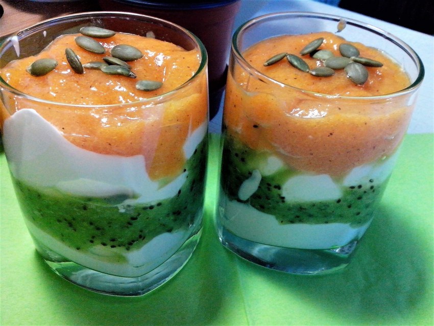 Мини тортики с киви