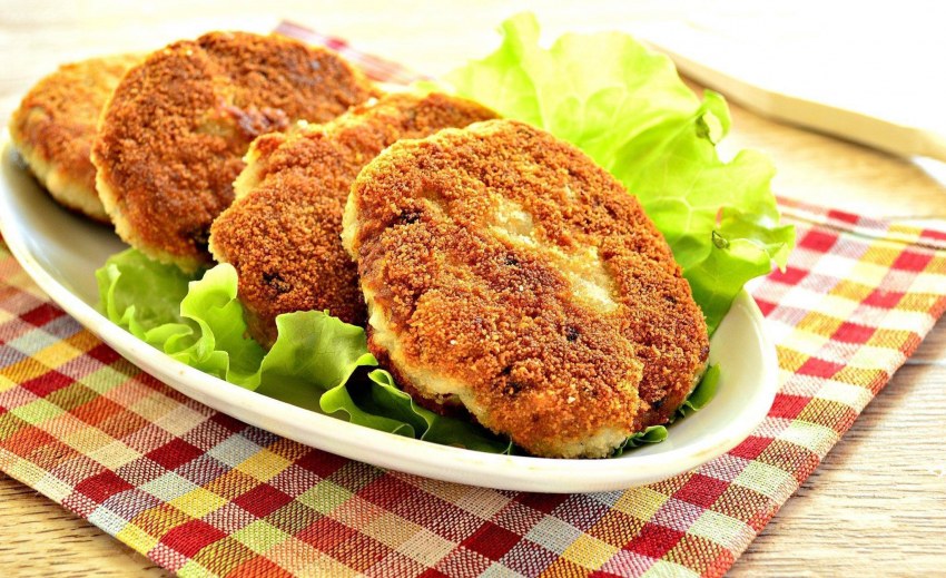 Котлеты с овощами в духовке