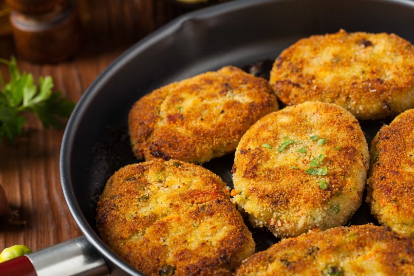 Биточки с овощами