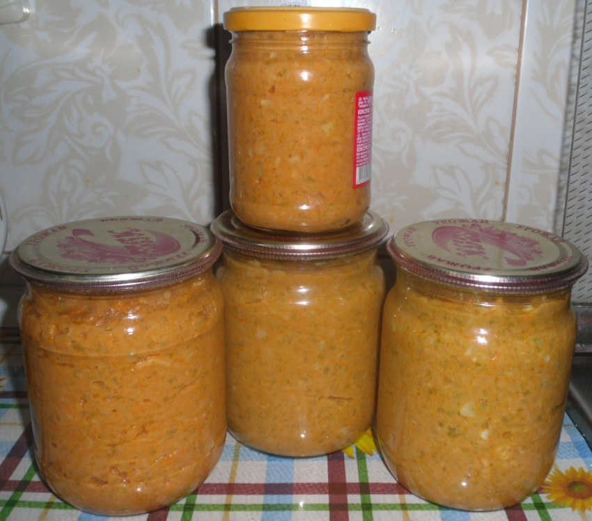 Кабачковая икра индигриенты