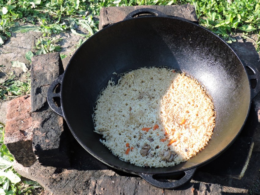 Узбекский плов с курицей